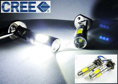 2 pieces of H3 (453) CREE LED Projector Light with 4 Plasma SMD LED 11W white