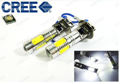 2 pieces of H3 (453) CREE LED Projector Light with 4 Plasma SMD LED 11W white
