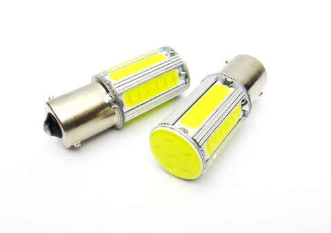 2 pieces of LUFFY 382 (P21W) 1156 7506 BA15s High Power COB LED Light bulb 25W white