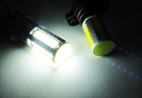 2 pieces of LUFFY H16 PS19W 5202 9009 High Power COB LED Light bulb 25W white