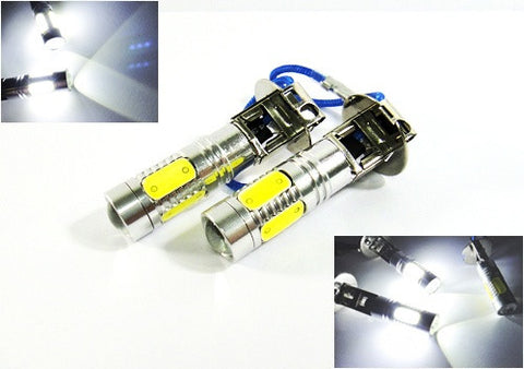 2 pieces of H3 (453) CREE LED Projector Light with 4 Plasma SMD LED 11W white
