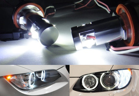 BMW xenon white LED Angel Eyes / Halo Ring replacement Light / Lamp bulbs