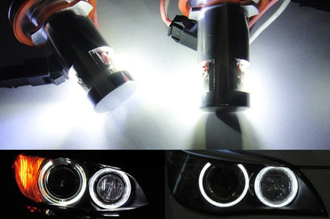 BMW xenon white LED Angel Eyes / Halo Ring replacement Light / Lamp bulbs