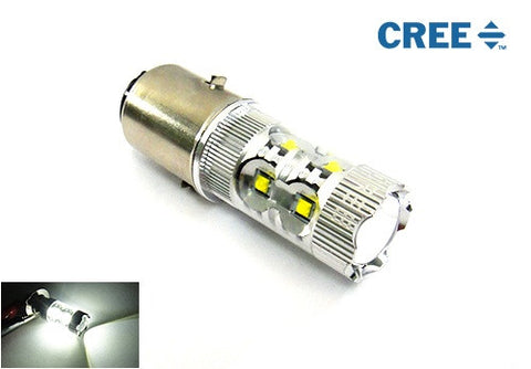 1 piece of H6 BA20d 10x CREE XB-D LED Projector Headlight Light bulb 50W white