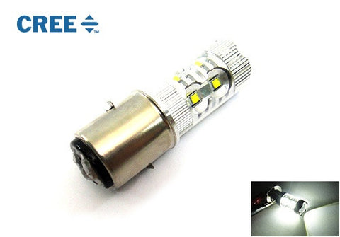 1 piece of H6 BA20d 10x CREE XB-D LED Projector Headlight Light bulb 50W white