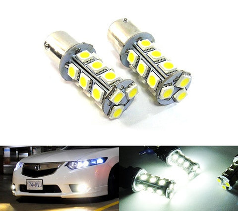 2 pieces of 18 High Power SMD LED 380 (P21/5W) 1157 7528 BAY15d Light bulb white