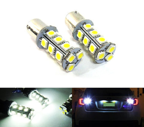 2 pieces of 18 High Power SMD LED 380 (P21/5W) 1157 7528 BAY15d Light bulb white