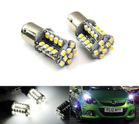 2 pieces of 40 SMD LED 380 (P21/5W) 1157 7528 BAY15d Light bulb white