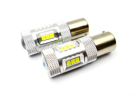 2 pieces of 15 SAMSUNG High Power 2835 SMD LED 380 (P21/5W) 1157 7528 BAY15d Light bulb 15W white