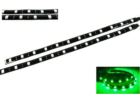 2 pieces of 12 High Power SMD LED Light strip 30cm Green