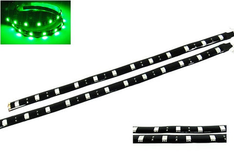 2 pieces of 12 High Power SMD LED Light strip 30cm Green