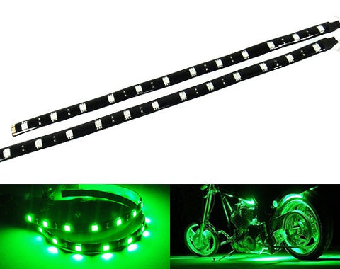 2 pieces of 12 High Power SMD LED Light strip 30cm Green