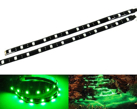 2 pieces of 12 High Power SMD LED Light strip 30cm Green