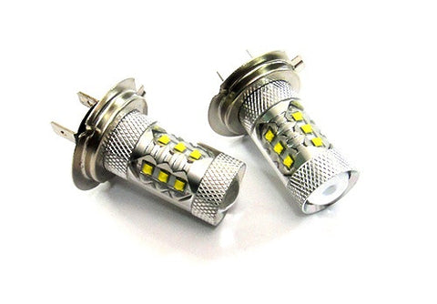 2 pieces of H7 (499) 16x CREE XB-D LED Projector Light bulb 80W white