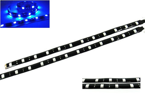 2 pieces of 12 High Power SMD LED Light strip 30cm Blue