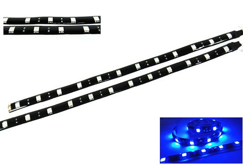 2 pieces of 12 High Power SMD LED Light strip 30cm Blue