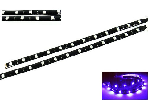2 pieces of 12 High Power SMD LED Light strip 30cm Purple