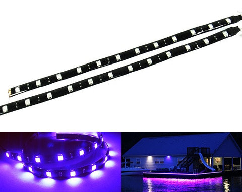 2 pieces of 12 High Power SMD LED Light strip 30cm Purple