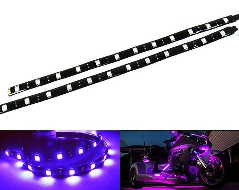 2 pieces of 12 High Power SMD LED Light strip 30cm Purple