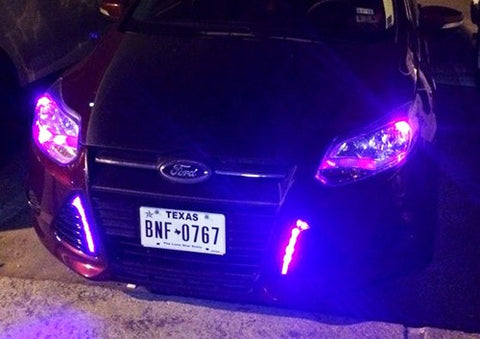 2 pieces of 12 High Power SMD LED Light strip 30cm Purple