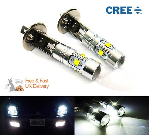 2 pieces of H1 448 5x CREE XP-E LED Projector Light bulb 25W white