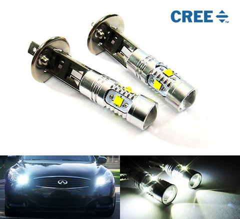2 pieces of H1 448 5x CREE XP-E LED Projector Light bulb 25W white