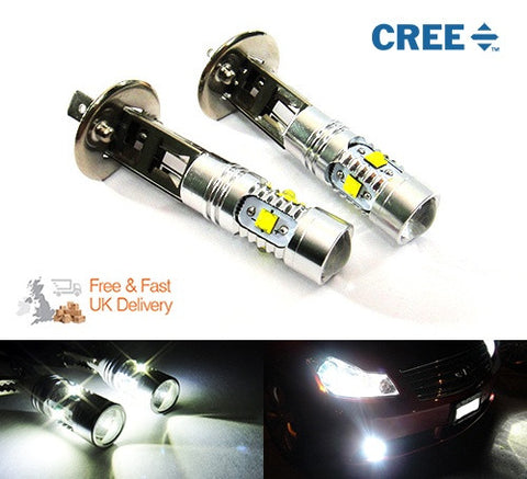 2 pieces of H1 448 5x CREE XP-E LED Projector Light bulb 25W white