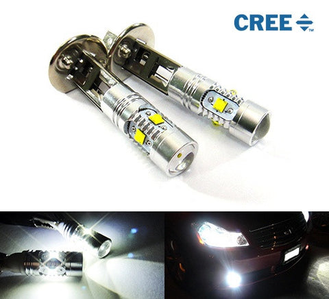 2 pieces of H1 448 5x CREE XP-E LED Projector Light bulb 25W white