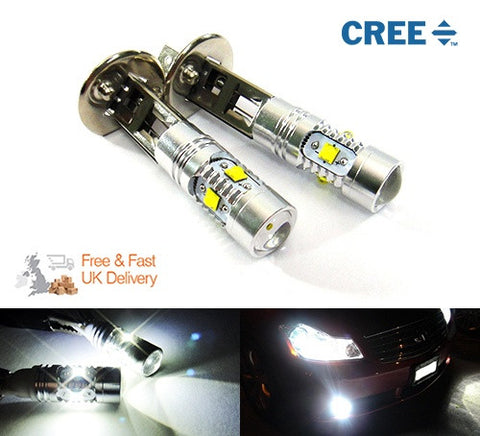 2 pieces of H1 448 5x CREE XP-E LED Projector Light bulb 25W white