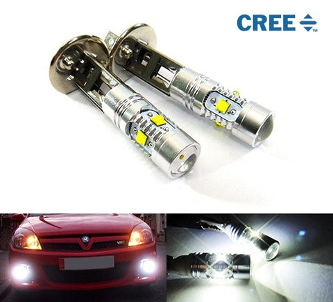 2 pieces of H1 448 5x CREE XP-E LED Projector Light bulb 25W white