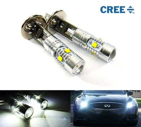 2 pieces of H1 448 5x CREE XP-E LED Projector Light bulb 25W white