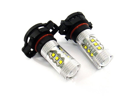 2 pieces of H16 PS19W 5202 9009 16x CREE XB-D LED Projector Light bulb 80W white