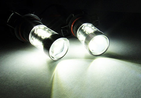 2 pieces of H16 PS19W 5202 9009 16x CREE XB-D LED Projector Light bulb 80W white