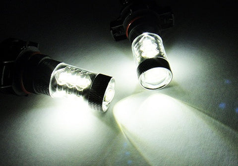 2 pieces of H16 PS19W 5202 9009 16x CREE XB-D LED Projector Light bulb 80W white