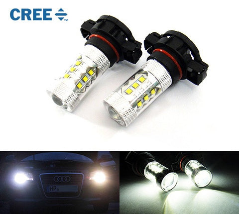 2 pieces of H16 PS19W 5202 9009 16x CREE XB-D LED Projector Light bulb 80W white