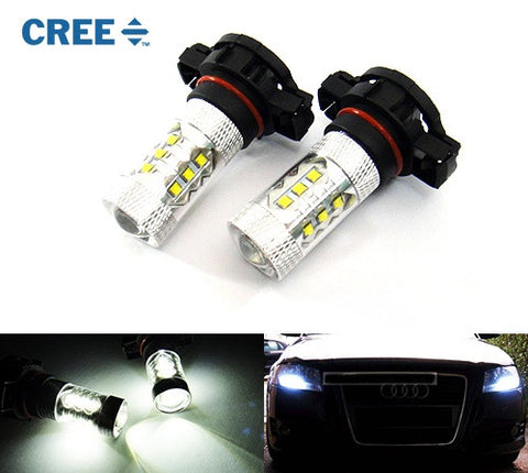 2 pieces of H16 PS19W 5202 9009 16x CREE XB-D LED Projector Light bulb 80W white