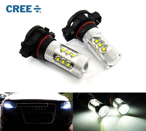 2 pieces of H16 PS19W 5202 9009 16x CREE XB-D LED Projector Light bulb 80W white
