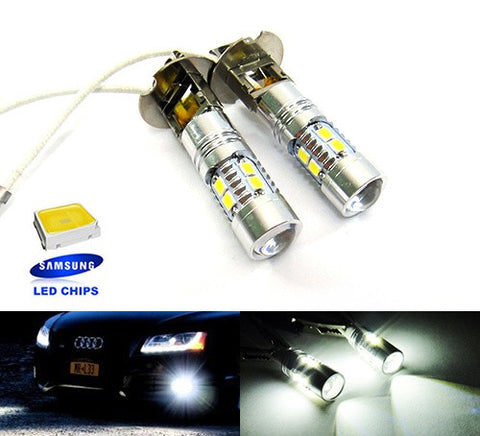 2 pieces of 10 SAMSUNG 2835 SMD LED H3 453 Projector Light bulb white