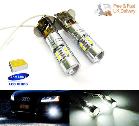 2 pieces of 10 SAMSUNG 2835 SMD LED H3 453 Projector Light bulb white