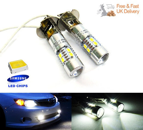 2 pieces of 10 SAMSUNG 2835 SMD LED H3 453 Projector Light bulb white