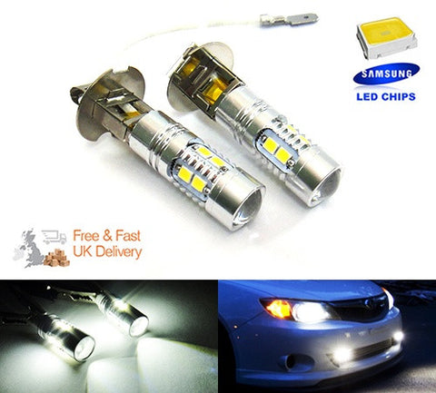 2 pieces of 10 SAMSUNG 2835 SMD LED H3 453 Projector Light bulb white