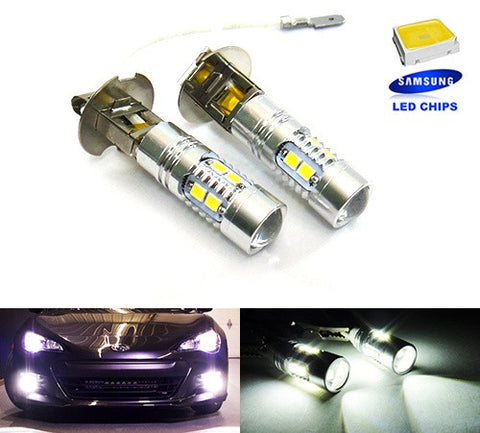 2 pieces of 10 SAMSUNG 2835 SMD LED H3 453 Projector Light bulb white