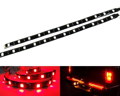 2 pieces of 12 High Power SMD LED Light strip 30cm Red