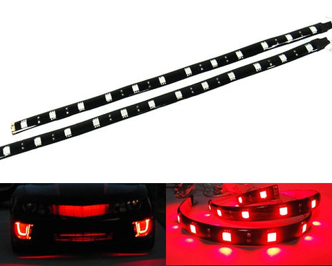 2 pieces of 12 High Power SMD LED Light strip 30cm Red