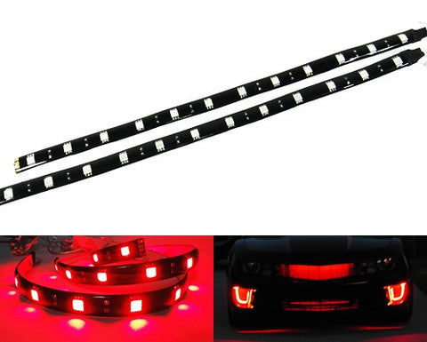 2 pieces of 12 High Power SMD LED Light strip 30cm Red