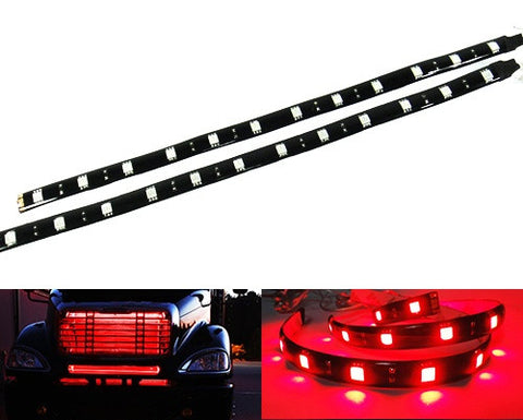 2 pieces of 12 High Power SMD LED Light strip 30cm Red