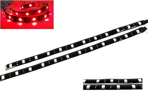 2 pieces of 12 High Power SMD LED Light strip 30cm Red