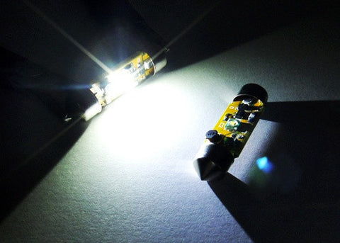 2x CREE Error Free high power XP-E LED 37mm C5W 272 6418 Festoon light bulb white