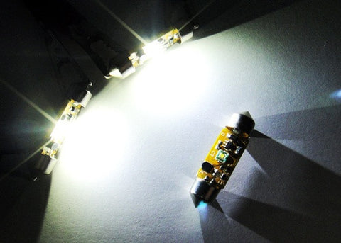 2x CREE Error Free high power XP-E LED 37mm C5W 272 6418 Festoon light bulb white