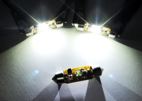 2x CREE Error Free high power XP-E LED 37mm C5W 272 6418 Festoon light bulb white